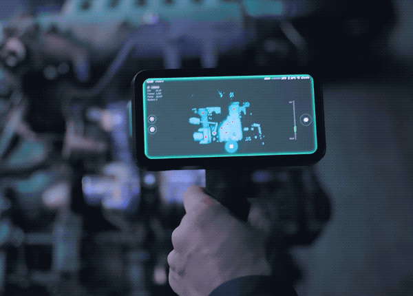 EinScan Rigil Commutation dynamique des lasers